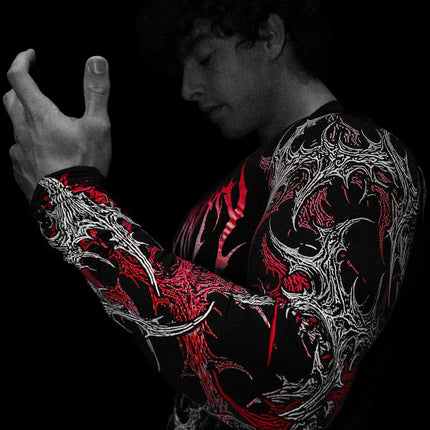 2026 New Dragon Awakening Pattern Gym Long Sleeve Top for Spring and Summer Running Swimming Weightlifting Fitness Clothes