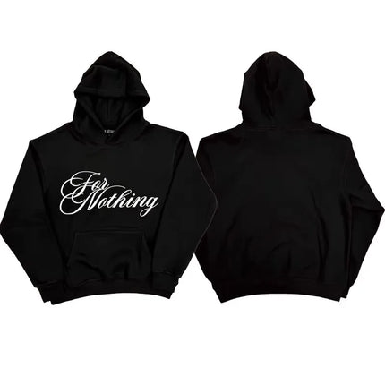 New Men Osamason Nine Vicious For Nothing Pullover Hoodies Hoody Hooded Sweatshirts Velvet Cotton Thick Fleece US E172