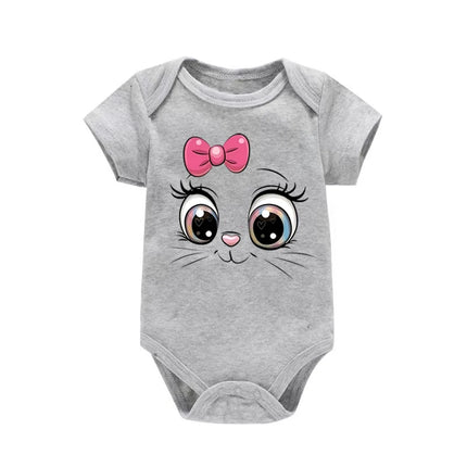 Baby Onesie Toddler Boys Girls Romper Cute Cat Print Jumpsuit Infant Clothing Newborn Costume Baby Clothes