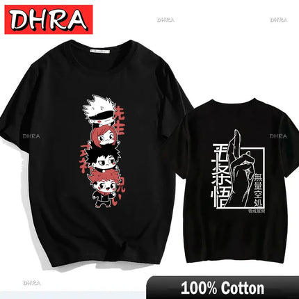 Japanese Jujutsu Kaisen Gojo Anime T-shirt Unisex Manga Gojo Satoru Graphic T Shirts Short Sleeve Tee Y2k T-shirts Cool Tops