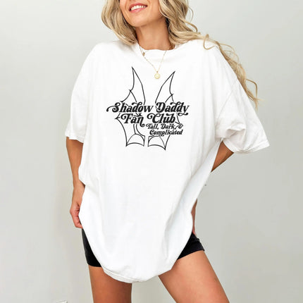 Shadow Daddy Fan Club Shirt Funny Bookish Shirt Smut Reader Romantasy Reader Romance Reader Book Lover Shirt Bookish Gift