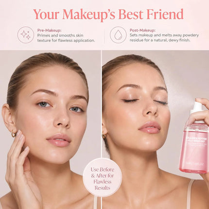 Collagen Peptides Jelly Serum Mist Moisturizing Face Sprayable Hydrogel for Smooth Looking Skin Travel Size Skin Care Gift Women