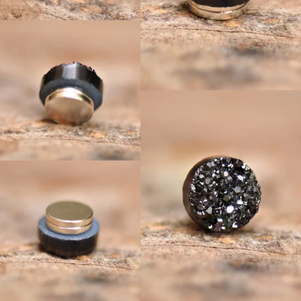 Stainless Steel Stud Earrings for Men Women Unisex Magnet Earrings Without Piercing Lymphvity Germanium Earrings Ear Clips
