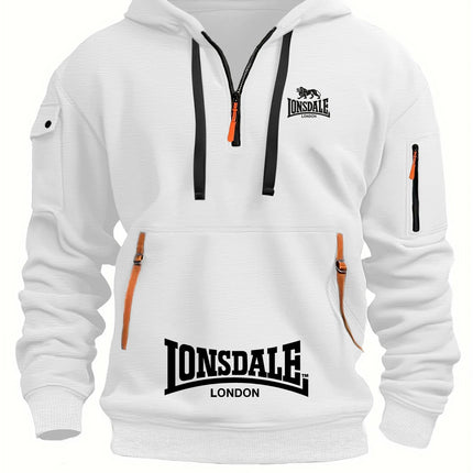 Sudadera Holgada Con Capucha Para Hombre, Sudadera Informal Con Múltiples Bolsillos, Moda Otoño-Invierno, Sudadera Holgada Con C