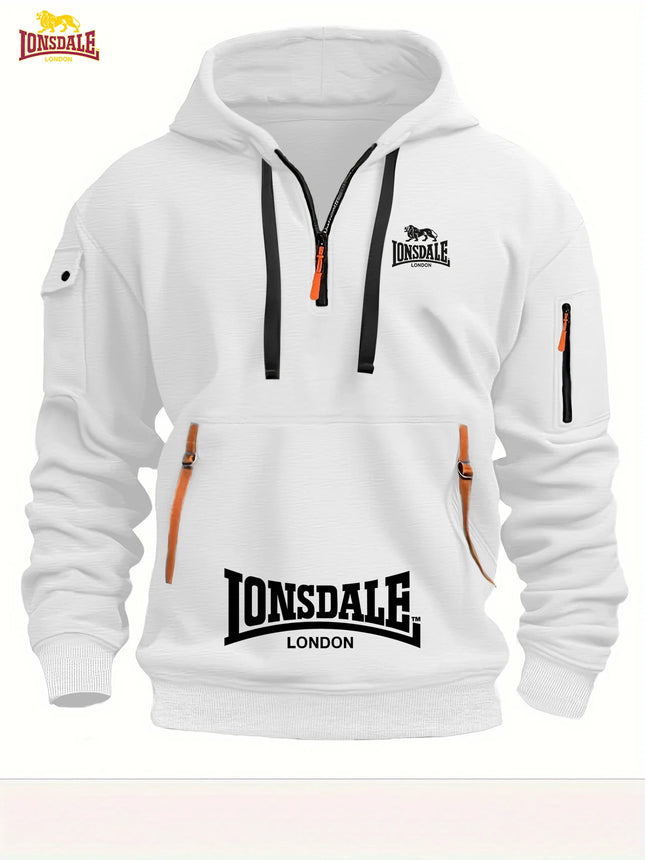 Sudadera Holgada Con Capucha Para Hombre, Sudadera Informal Con Múltiples Bolsillos, Moda Otoño-Invierno, Sudadera Holgada Con C