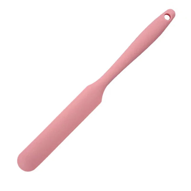 High Temperature Resistant Silicone Long Spatula Multi-color Cream Spatula Household Cake Making Small Accessories Baking Tools