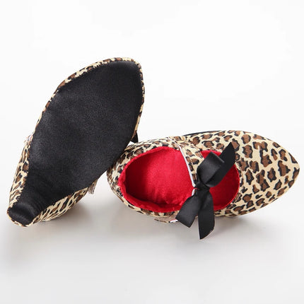 10CM/10.5CM Fashion Infant Newborn Baby Girl High Heels Shoes Princess Bow First Birthday Party Shoes Photo Props Shoes