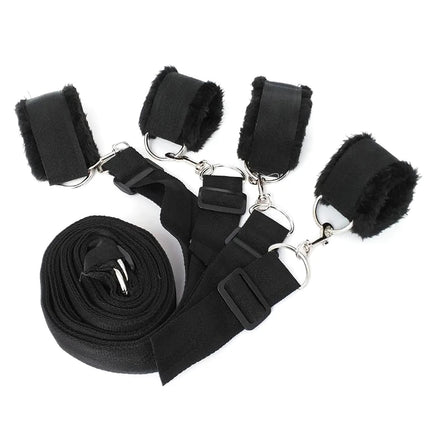 1Pc Bed Restraints Kit Restraint Fetish Bed Bondage Handcuffs Ankle Cuffs Adult Games Set Sex Toys For Women Men Couples