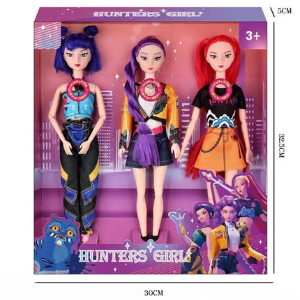 2026 Hot Music Style Demonic Group Anime Figure Rumi Mira Zoey Action Figure Cosplay Doll Cute Gift for Kids Birthday Gifts