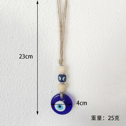 Evil Eye Wall Hanging Nazar House Protection Macrame Decor Rearview Mirror Pendant Lucky Eye Glass Evil Eye Gifts Turkish Eyes