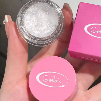 Gellas Eyeshadow Highgloss Creamy Multi-use Pearl Shimmer Highlighter Glitter Waterproof Longlasting Face Contouring Body Makeup