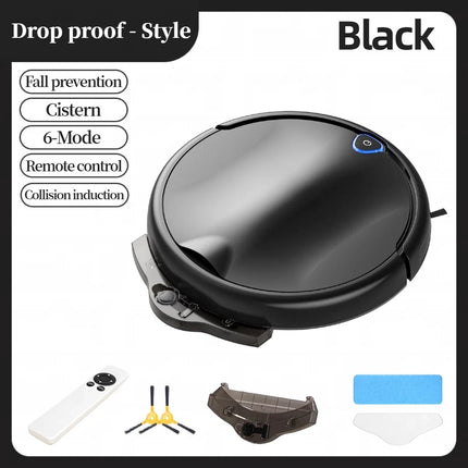 Intelligent sweeping robot, strong suction power, dry and wet cleaning, ultra-thin design, deep cleaning of the entire house