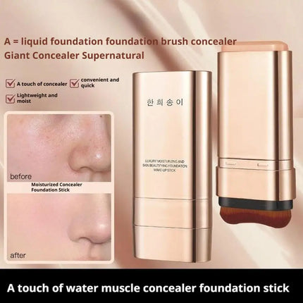 Velvet Matte Foundation Stick Highly Malleable Concealer Contouring Lasting Waterproof Sweatproof High Coverage Foundation Cosme
