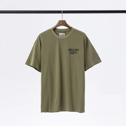 Classic  Color Letter Logo Print Loose ort Sve T-irt ex Youthful Cotton Summer Faion round Ne Top