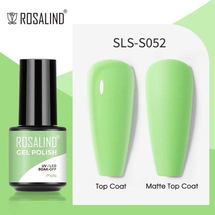 ROSALIND Gel Nail Polish UV Base Top Coat Soff Off Stamping Polish All For Art Manicure Semi Permanant Gel Nail Fast Shipping