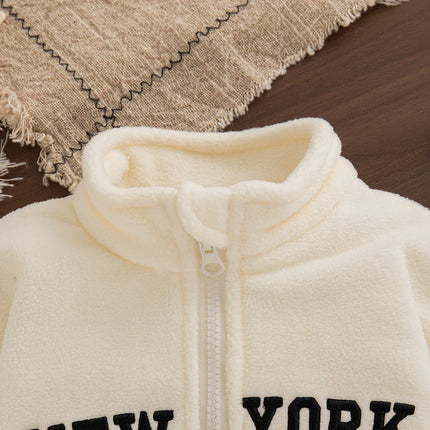 Baby Girl Clothing Autumn And Winter Letter Warm Long Sleeved Girls' Tops Casual Children's Hoodies