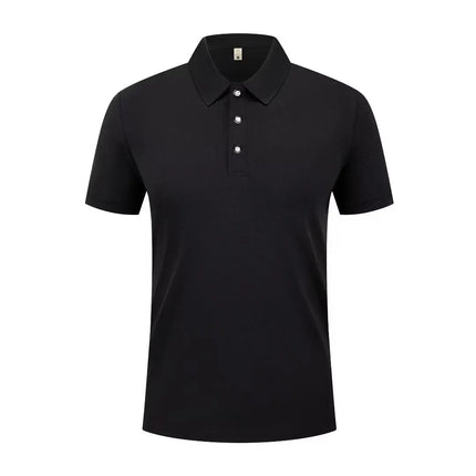 Summer Casual Sports Quick-drying Lapel Short-sleeved POLO Shirt 23 Solid Color Shirt Cycling Suit Fitness Suit For Men S-4XL