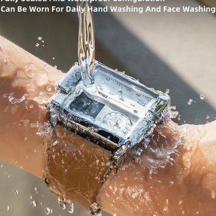 Mark Fairwhale Luxury Quartz Watches Men Fashion Brown Leather Strap Clock Military Waterproof Square Electronic WristWatch 2023