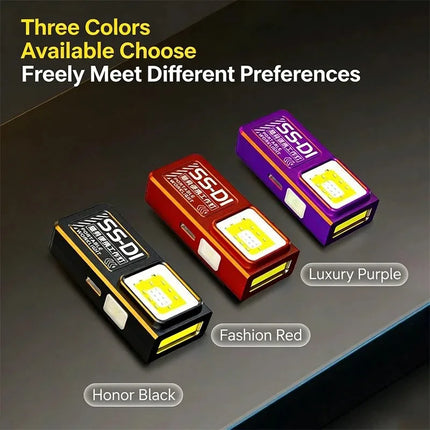 Mini COB LED Flashlight USB C Rechargeable Powerful Work Light with Clip Magnet Waterproof EDC Camping Walking Pocket Lamp