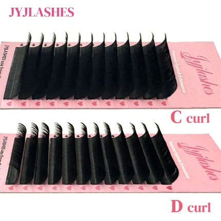 JYJLASHES Cashmere Lash Extensions Super Matte Black Classic Lash Extensions Individual Eyelashes for Professional Mink Lashes
