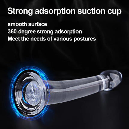 Jelly Dildo 3 Sizes Transparent Butt Plug Soft Anal Plug Realistic Fake Dick Penis Sucker Butt Plug Sex Toys for Woman Sex Toys