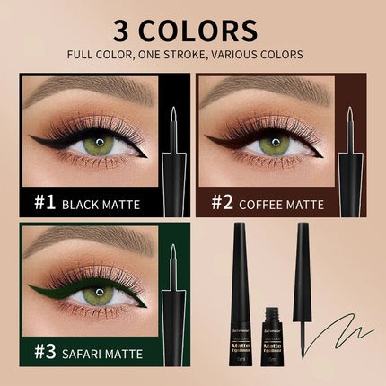 Waterproof Eyeliner Pen Matte Liquid Eyeliner 17H Long Wear Sweat Proof Smudgeproof Stain-free Ultra-fine Liquid Cosmetics