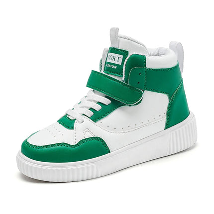 autumn boys sneaker high top children shoes luxury leather basketball shoes kids PU tennis sports shoes for boy size 28-39