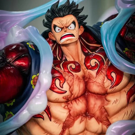 100%Genuine One Piece Anime Figures Gear Fourth Luffy Figures 30cm Pvc Model Desk Ornament Statue Collection  Gifts In Stock