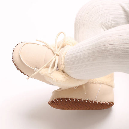0-18M  Boots For Newborn Baby Girl Snow Boots Winter Thermal Shoes Plush Ankle Boots Winter Baby Boys And Girls Thermal Shoes