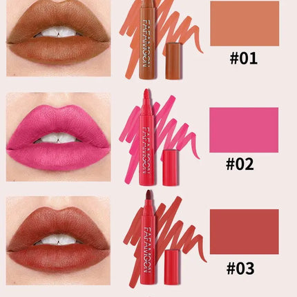 Nude Brown Lip Liner Pencil 4 Colors Red Contour Tint Tattoo Lip Gloss Waterproof Long Lasting Matte Lipstick Crayon Pen Makeup