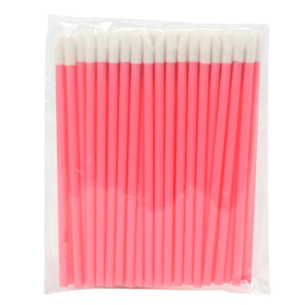 Kekelala 50Pcs Disposable Lip Brushes Lipstick Gloss Applicators Makeup Swabs Micro Cleaning Brush Tools For Eyelash Extension