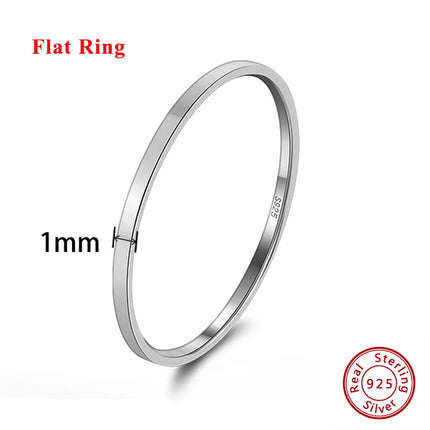 Effie Queen Fashion 925 Sterling Silver Ring Perfect Polished Simple Design Unisex Jewelry Propose Wedding Jewelry Gift APR33