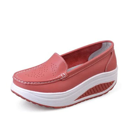 TIMETANG Women shoes summer women leather shoes platform plus size nurse wedges shoes women mesh hole working flats C202