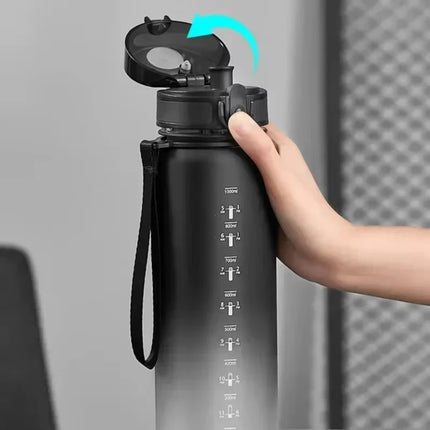 1 Liter Sports Water Bottle Large Capacity  Men Women Summer Portable Plastic Bottle for Outdoor Travel Fitness Drinkware