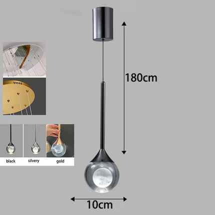 Modern home decoration crystal chandelier, stair Pendant lamp, living room Pendant lights, interior lighting