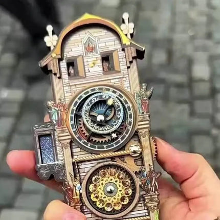 Wooden Prague Square Fridge Magnets Unique Design European Style Tourism Souvenir Magnets Souvenir Collection