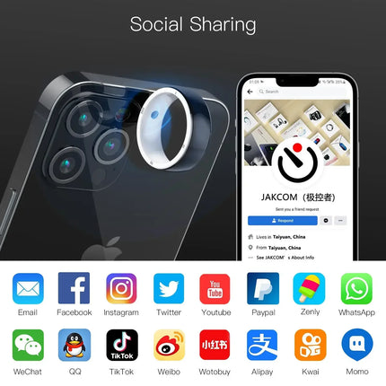 Smart Ring Smart Wearable Device, 125KHZ 13.56MHZ NFC 6 RFID Cards Jakcom R5 Smart Sharing for GPS ID IC IOS Android WP Phones