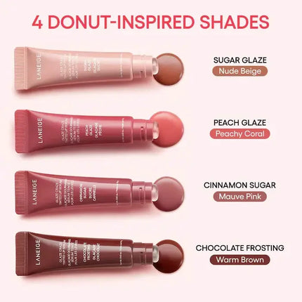 Brand Lip Gloss Donut Lip Balm Lightweight Hydrating Nourishing Repairing Improve Lines Dryness Create Naturally Plump Lips