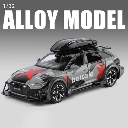 1:32 Audi RS6 Modified Vehicles Car Model Toys Alloy Metal Diecast Desktop Display Decorations Birthday Gift For Hobby Collector