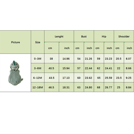 Halloween Newborn Baby Dinosaur Plush Overall Costume Sleeveless Cartoon Dinosaur Hooded Romper Party Funny Clothes Cosplay