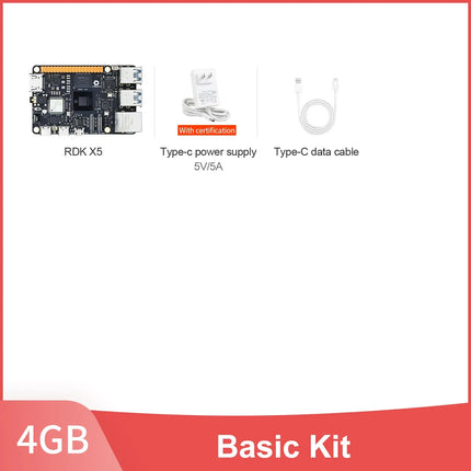 D-Robotics RDK X5 Development Board 4GB 8GB AI Large Model Powered By Sunrise 5 Chip 10 TOPS Computing Power for Robot Project