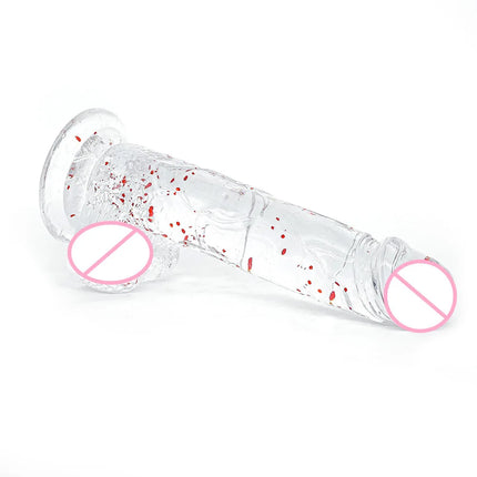 Transparent Realistic Dildo Penis Suction Cup Dildo Realistic Sex Toys for Lesbian Women Female Masturbator Big Dick Fake Dick