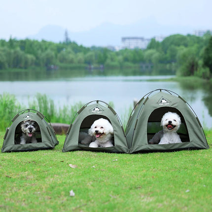 Foldable Cat House Pet Tent Four Seasons Universal Cat and Dog Pet Nest Winter Warm Mat Outdoor Portable Foldable Breathable