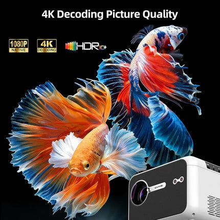 CAIWEI A6L Beam Projector 4K Full HD 1080P Home theater 3000 ANSI Auto Focus WiFi6 Smart Led Video Projectors Portable with MEMC
