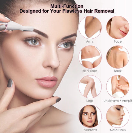 Electric Hair Remover Painless Body Leg Face Bikini Shaver For Women Underarm Hair Removal Machine Rechargeable Portable Trimmer