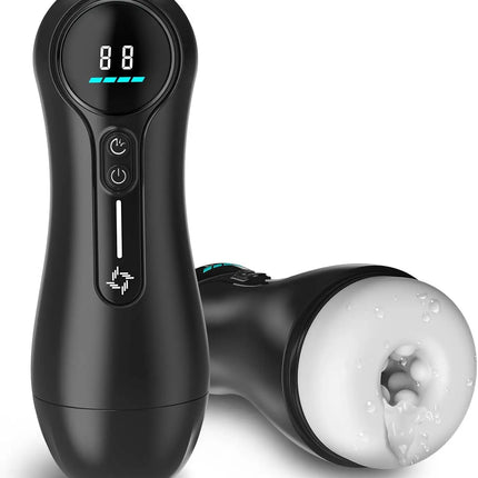 Mens Automatic Sucking Masturbator 9 Mode Vibrating Blowjob Penis Trainer Pocket Pussy Cock Glans Massager Adult Sex Machine Toy