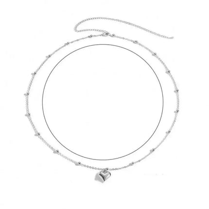 Bikini Waist Chains  Body Jewelry Accessories Girls Simple Heart Beaded Belly Chains For Women Fashion Metal Beach