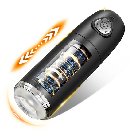 Automatic Telescopic Rotation Male Masturbator Men Masturbation Cup LCD Digital Simulation Blowjob Masturbator Sex Toy for Men