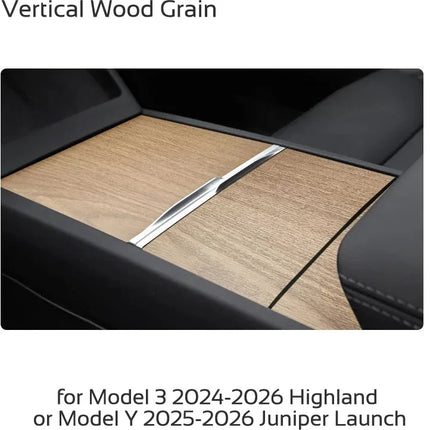 For Tesla Model 3 Highland Y Juniper 2024-2026 Center Console Cover Protector Sticker Central Control Panel Film Car Accessories