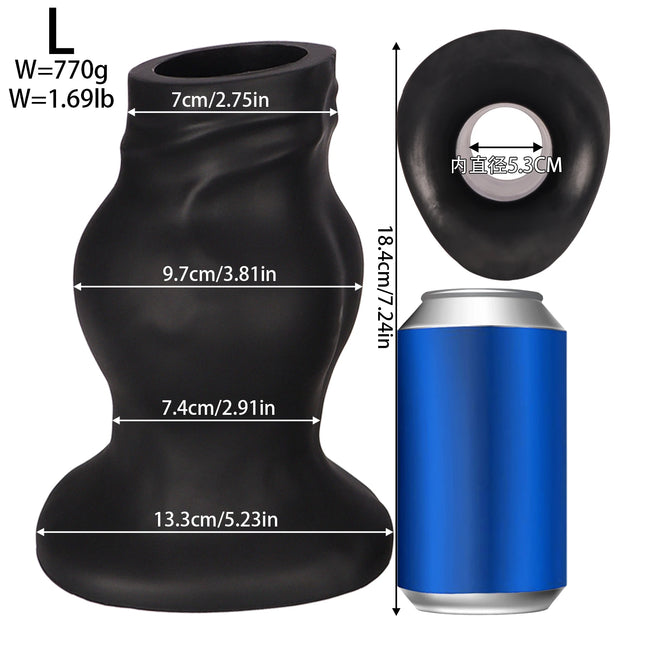 Huge Male Hollow Anal Butt Plug Suction Cup Big Butt Plug Dilator Training Expansion Large Anal Plug Adult Sex Toys For Gay Men